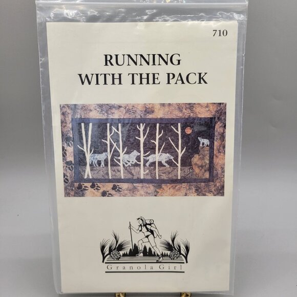 Running with the Pack Wolves Granola Girl Quilt Pattern #710 - Picture 1 of 5